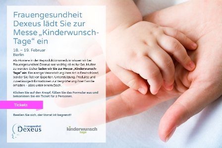 kinderwunsch messe veranstalltung